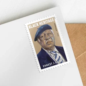 Forever Stamps 2023 Ernest J. Gaines – Black Heritage Series, Commemorative Issue, First-Class Postage