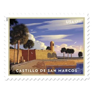 Priority Mail Stamps 2021 Castillo de San Marcos – Cultural Heritage, $7.95 Postage