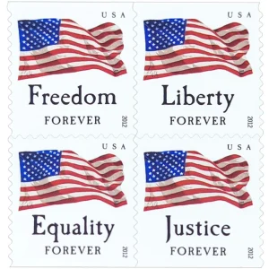 Forever Stamps 2012 Four Flags – Patriotic Symbol, First-Class Postage