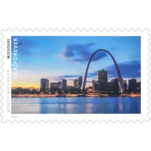 Forever Stamps 2022 Mighty Mississippi – Scenic Waterways, First-Class Postage